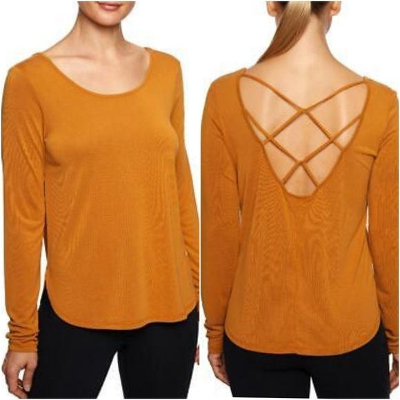 Betsey Johnson Performance Strappy Back Activewear Top - Picture 1 of 8